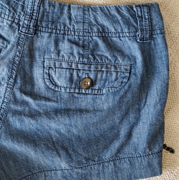 4/$15 Old Navy Blue Chambray Denim Shorts 2 - Picture 6 of 8